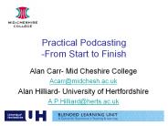 Practical Podcasting -From Start to Finish