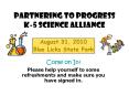 Partnering to Progress K-5 Science Alliance PowerPoint PPT Presentation