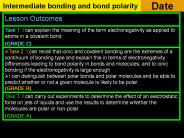 Intermediate bonding and bond polarity