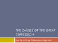 The causes of the Great Depression PowerPoint PPT Presentation