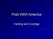 Post WWI America