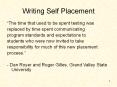 Writing Self Placement PowerPoint PPT Presentation