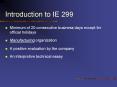Introduction to IE 299 PowerPoint PPT Presentation