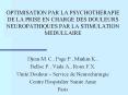 OPTIMISATION PAR LA PSYCHOTHERAPIE DE LA PRISE EN CHARGE DES DOULEURS NEUROPATHIQUES PAR LA STIMULATION MEDULLAIRE PowerPoint PPT Presentation