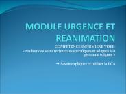 MODULE URGENCE ET REANIMATION