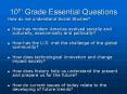 10th Grade Essential Questions PowerPoint PPT Presentation