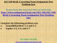 ACC 548 Week 2 Learning Team Assignment Text Problem Sets PowerPoint PPT Presentation