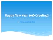 Happy New Year 2016 Wishings