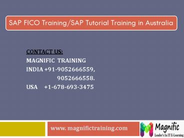 sap fico online training in australia