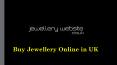 Buy Jewellery Online in UK