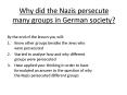 Why did the Nazis persecute many groups in German society? PowerPoint PPT Presentation