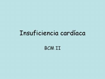 Insuficiencia card
