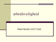 arbeidsveiligheid