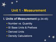 Unit 1 - Measurement