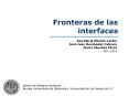 Fronteras de las interfaces PowerPoint PPT Presentation