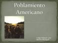 Poblamiento Americano PowerPoint PPT Presentation