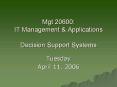 Mgt 20600: IT Management PowerPoint PPT Presentation
