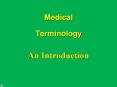 Medical  Terminology PowerPoint PPT Presentation
