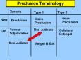 Preclusion Terminology PowerPoint PPT Presentation