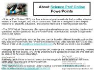 About Science Prof Online  PowerPoints