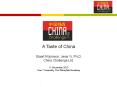A Taste of China PowerPoint PPT Presentation