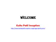 Kolte Patil Inception Bangalore
