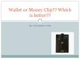 Wallet or Money Clip- Which is Better?? PowerPoint PPT Presentation