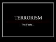 TERRORISM PowerPoint PPT Presentation
