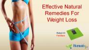 Effective Natural Remedies For Weight Loss