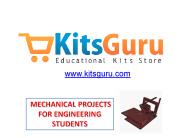 Mechanical Projects for Engineering Students