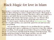 Black magic for love