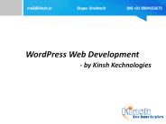 WordPress Web Development by Kinsh Technologies