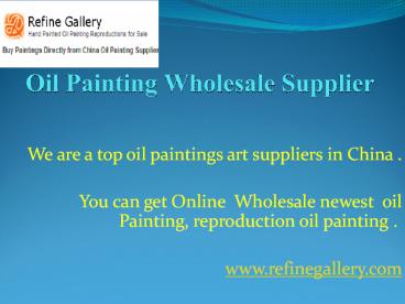 Oil Painting Wholesale