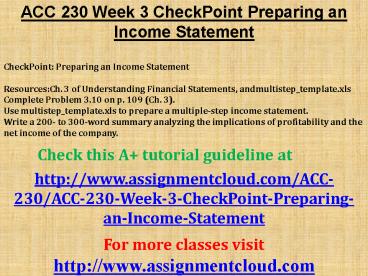 ACC 230 Week 3 DQ 1 And DQ 2