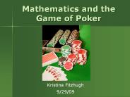 Mathematics and the Game of Poker