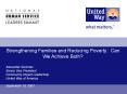 Can We Achieve Both? (Strengthening Families and Reducing Poverty) PowerPoint PPT Presentation