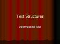 Text Structures PowerPoint PPT Presentation