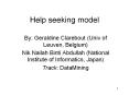Help seeking model PowerPoint PPT Presentation