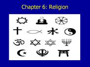 Chapter 6: Religion