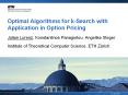 Optimal Algorithms for k-Search with Application in Option Pricing PowerPoint PPT Presentation