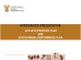 INTERGRATED PRESENTATION  2015-2019 STRATEGIC PLAN AND 2015/16 ANNUAL PERFORMANCE PLAN PowerPoint PPT Presentation