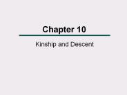 Kinship and Descent