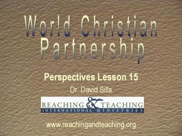 Perspectives Lesson 15