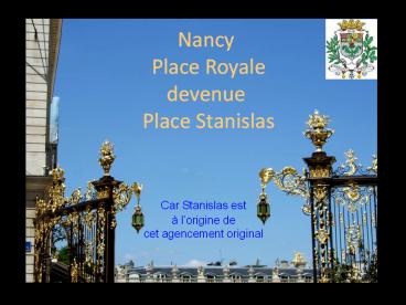 Nancy place Stan