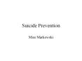 Suicide Prevention PowerPoint PPT Presentation