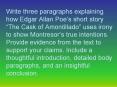 Write three paragraphs explaining how Edgar Allan Poe PowerPoint PPT Presentation