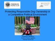 Protecting Responsible Dog Ownership in a Competitive Political Environment