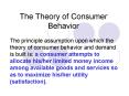 The Theory of Consumer Behavior PowerPoint PPT Presentation