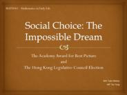 Social Choice: The Impossible Dream