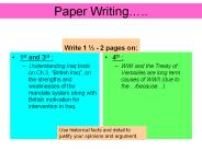 Paper Writing